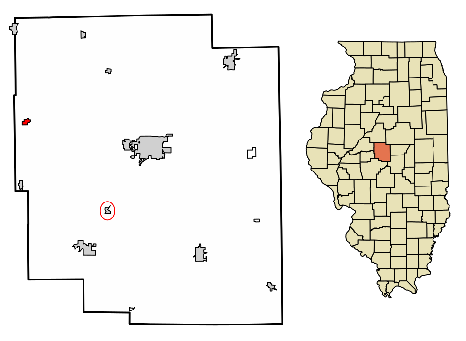 Locator map of New Holland