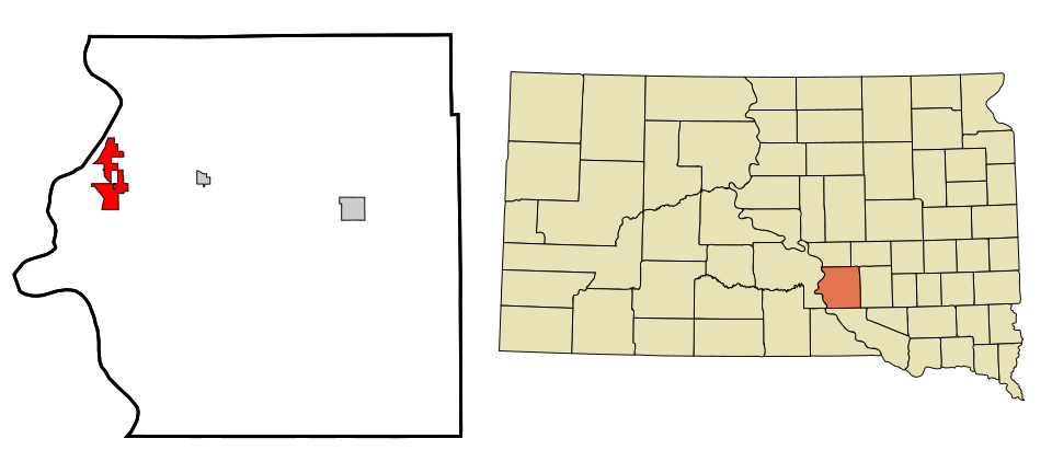 Locator map of Chamberlain