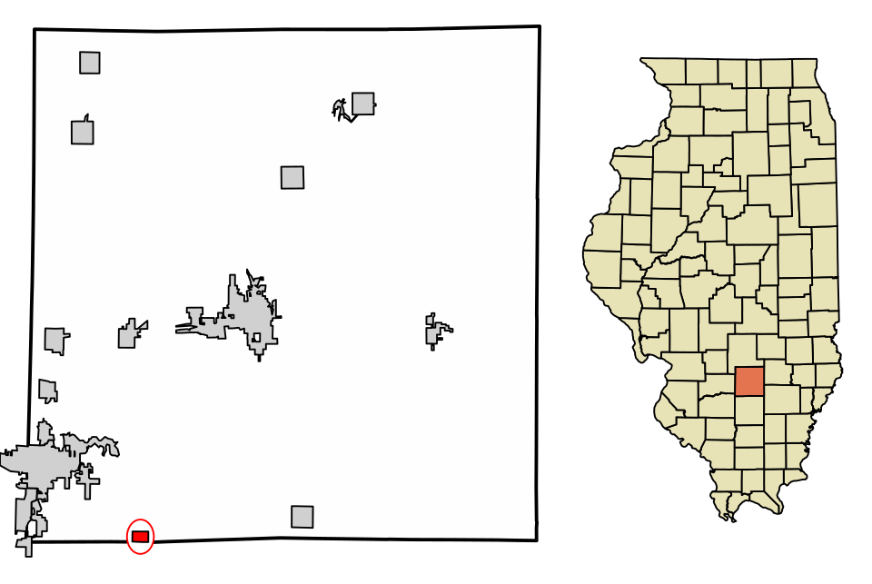 Locator map of Walnut Hill