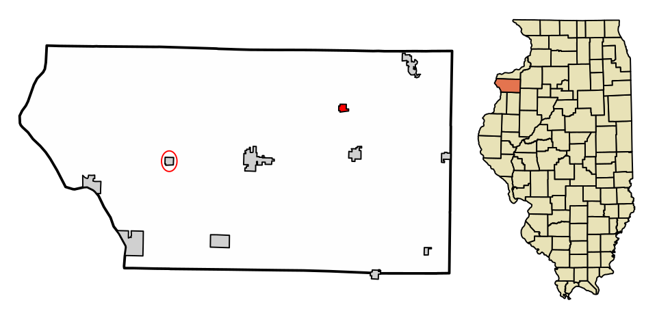 Locator map of Matherville
