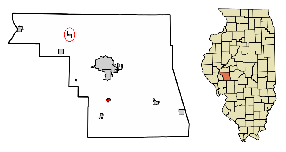 Locator map of Woodson