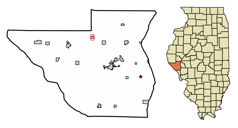 Locator map of Milton