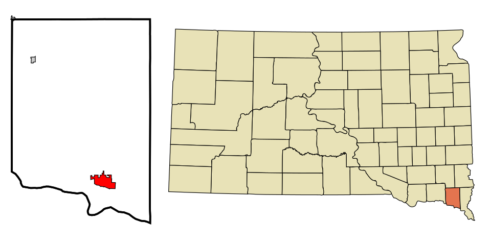 Locator map of Vermillion