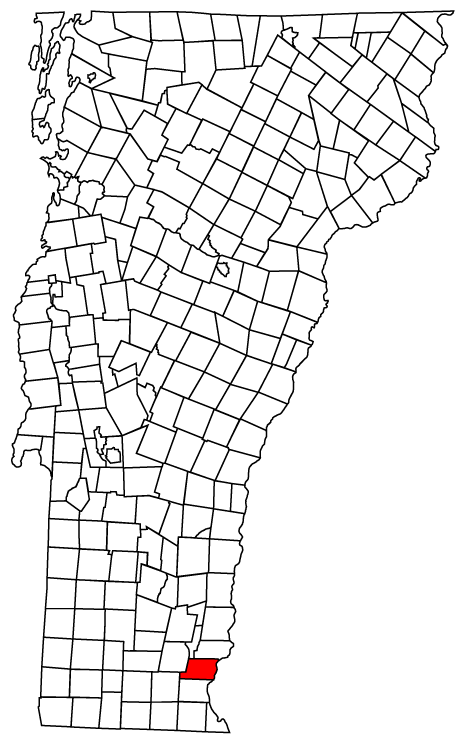 Locator map of Dummerston