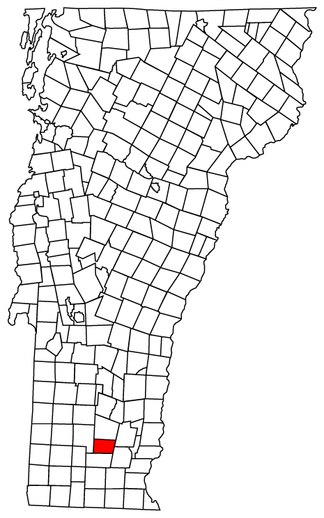 Locator map of Wardsboro