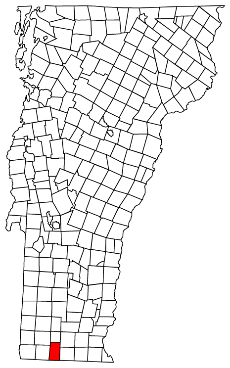 Locator map of Readsboro
