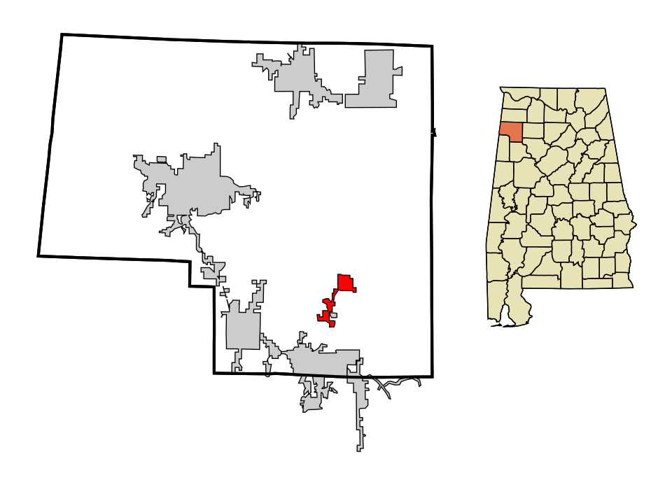 Locator map of Brilliant
