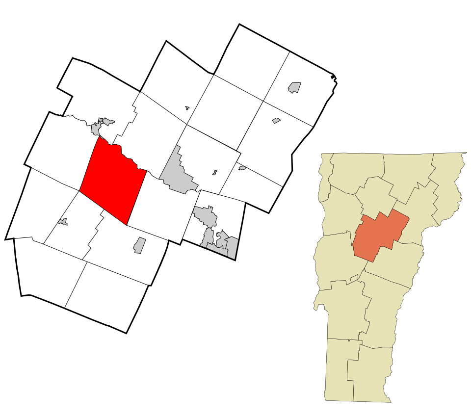 Locator map of Moretown