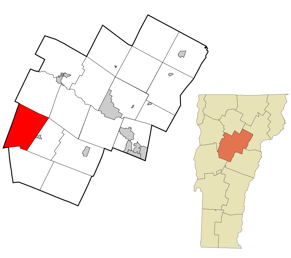 Locator map of Fayston