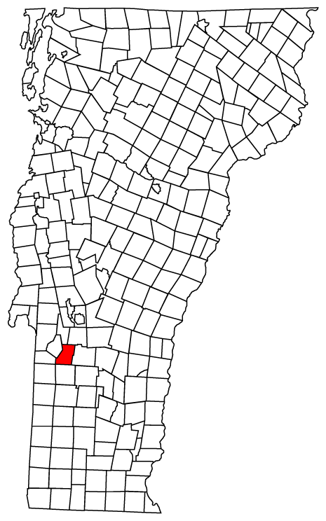 Locator map of Tinmouth