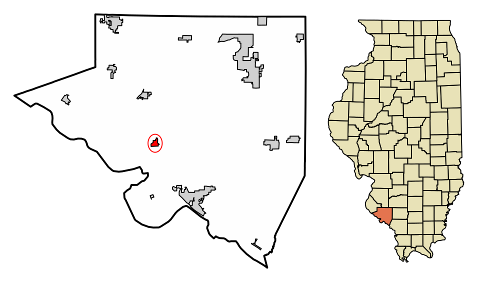 Locator map of Ellis Grove