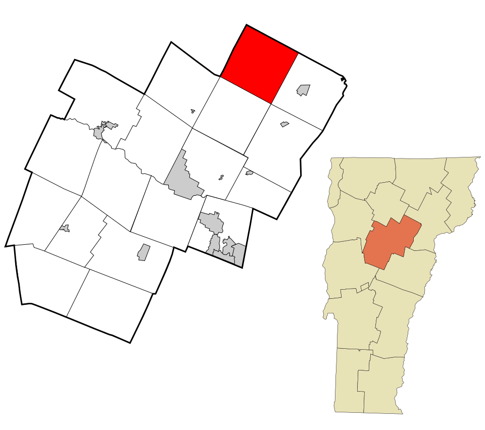 Locator map of Woodbury