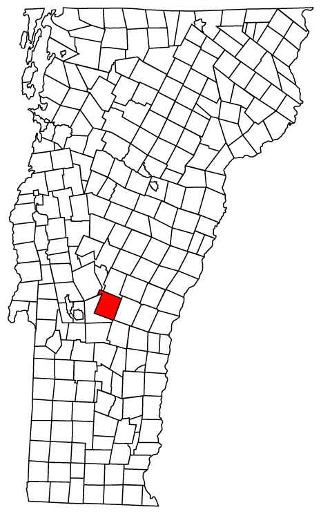 Locator map of Killington