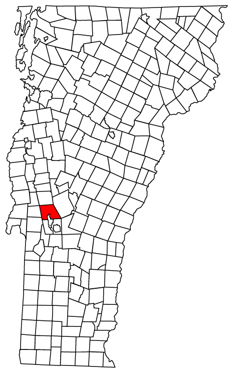 Locator map of Pittsford