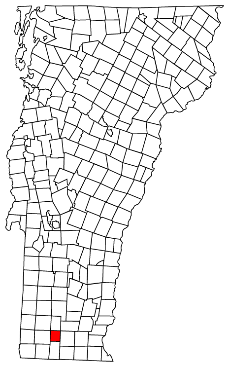 Locator map of Searsburg