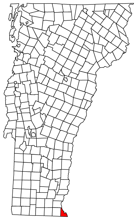 Locator map of Vernon