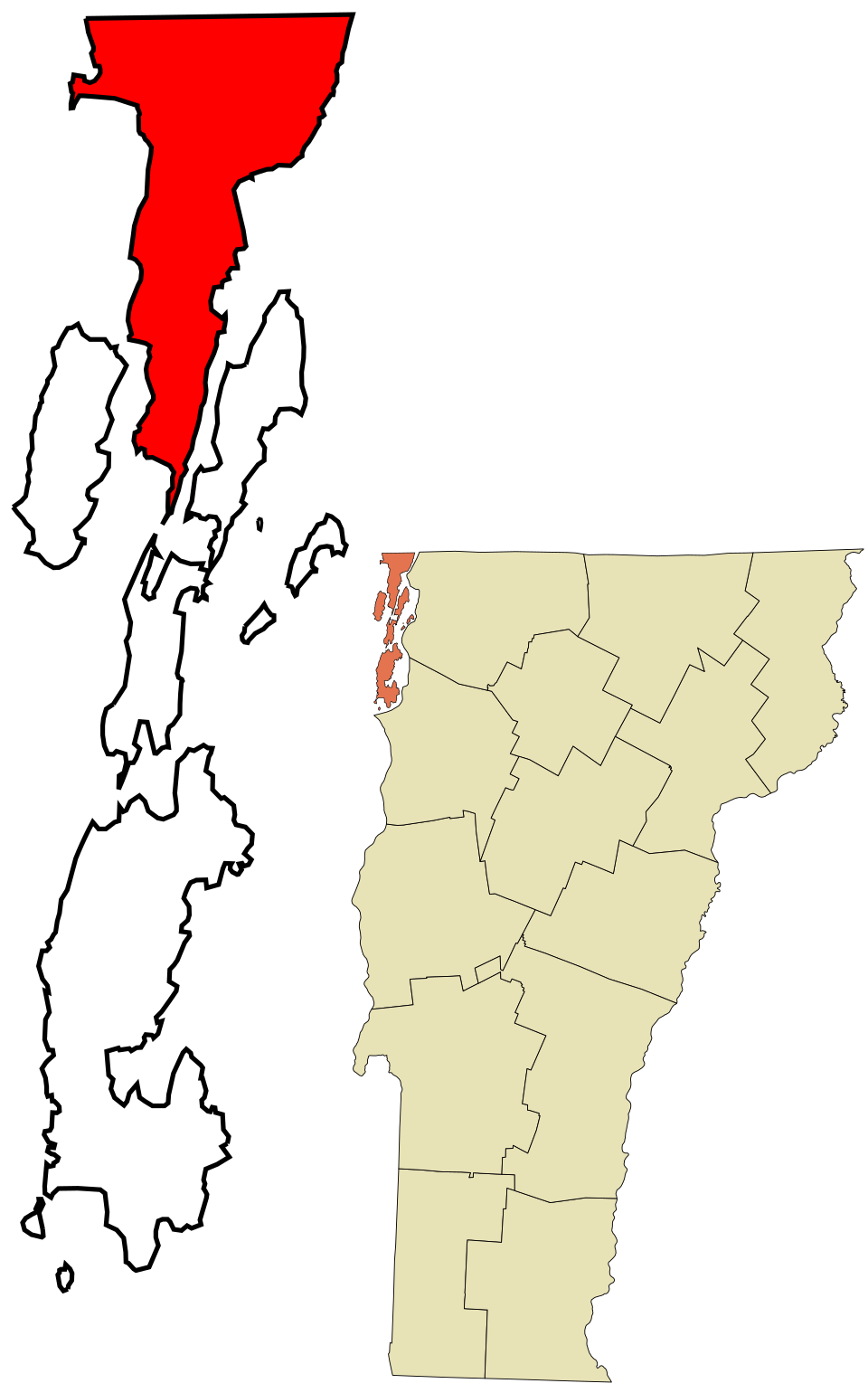 Locator map of Alburgh