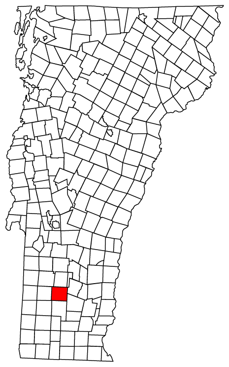 Locator map of Winhall