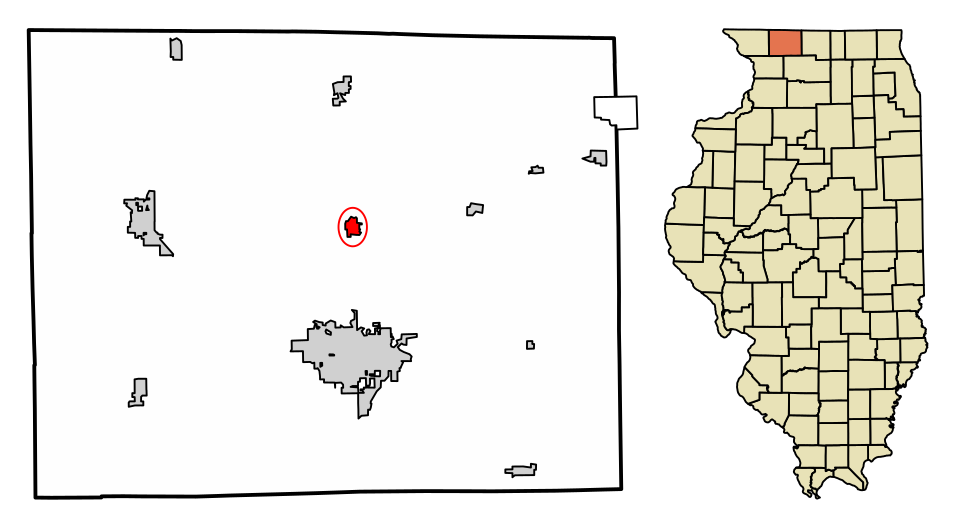 Locator map of Cedarville