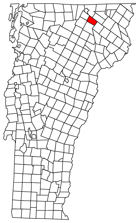 Locator map of Brownington
