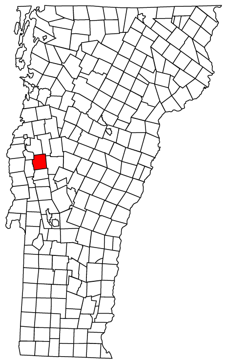 Locator map of Middlebury