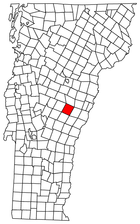 Locator map of Tunbridge