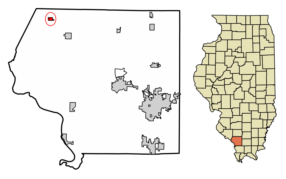 Locator map of Campbell Hill
