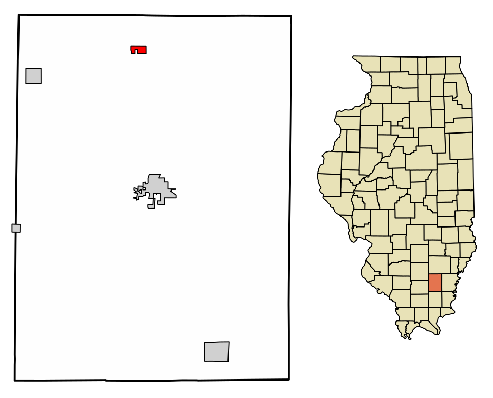 Locator map of Belle Prairie