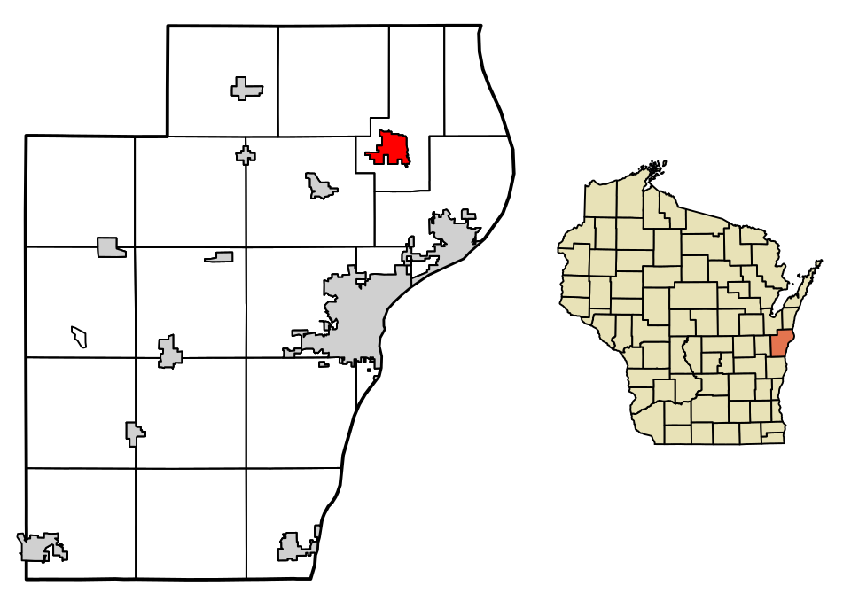 Locator map of Mishicot