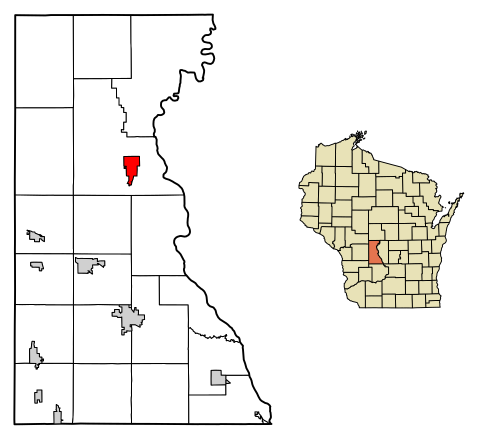 Locator map of Necedah