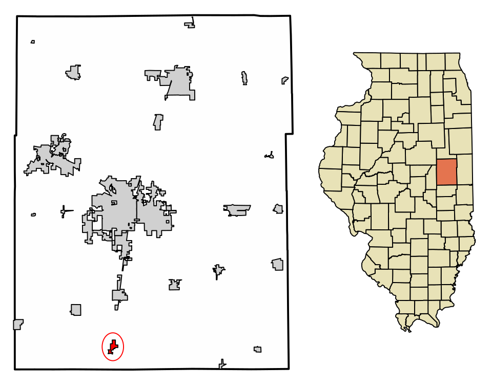 Locator map of Pesotum