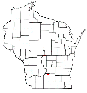 Locator map of Dane