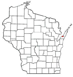 Locator map of Nasewaupee