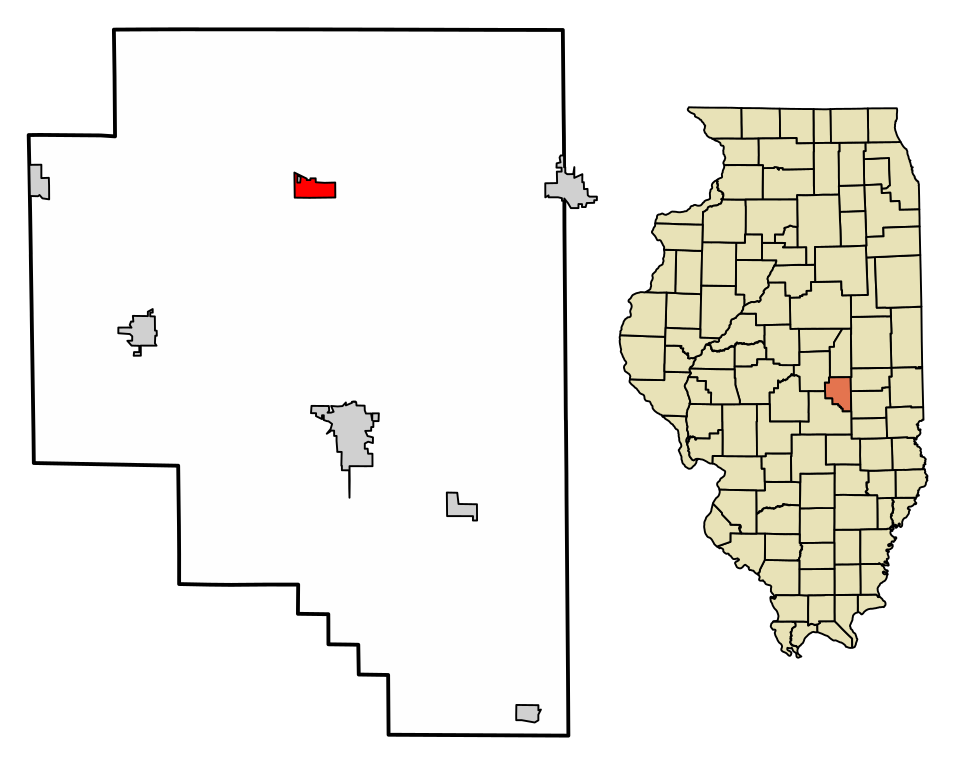 Locator map of Lovington
