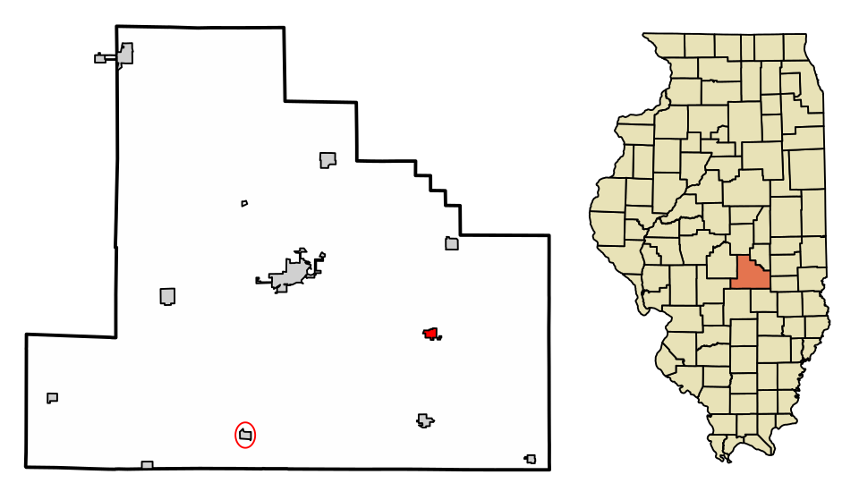 Locator map of Strasburg