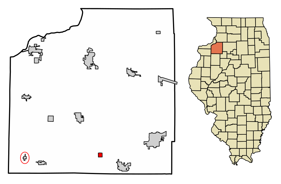 Locator map of Bishop Hill