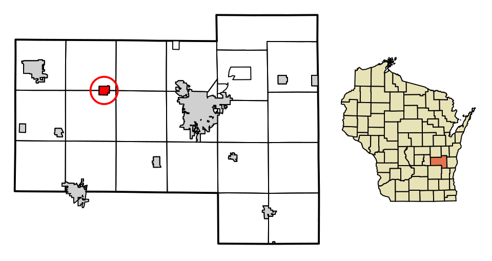 Locator map of Rosendale