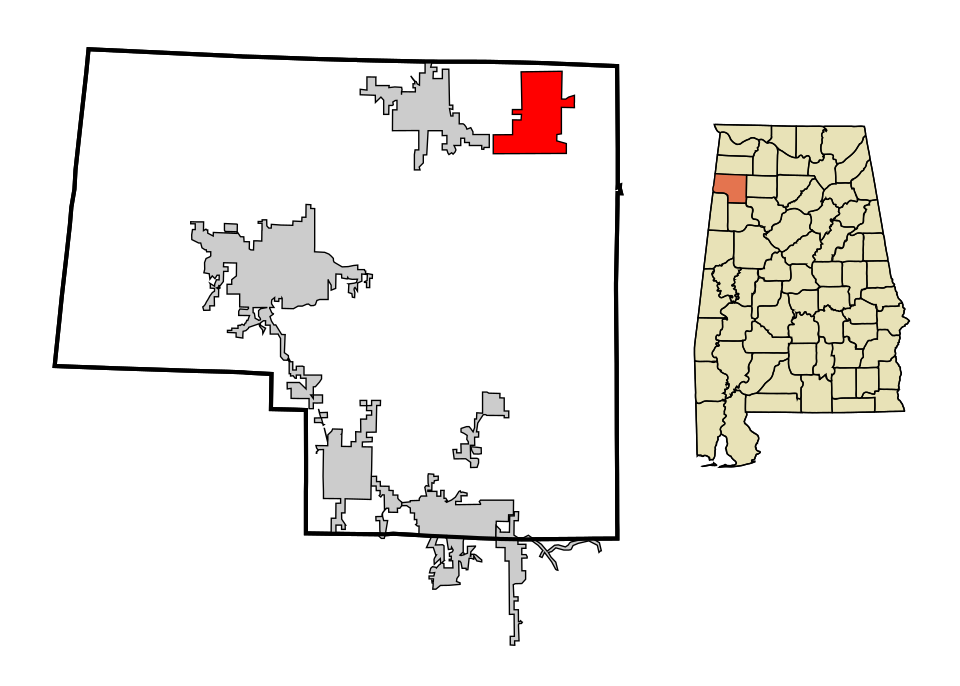 Locator map of Bear Creek