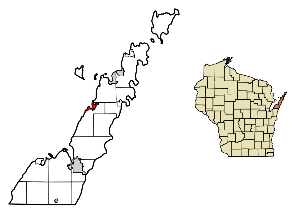 Locator map of Egg Harbor