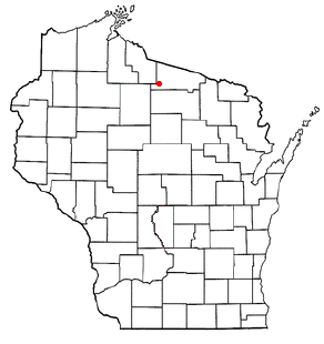 Locator map of Lac du Flambeau