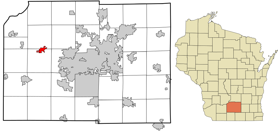 Locator map of Cross Plains