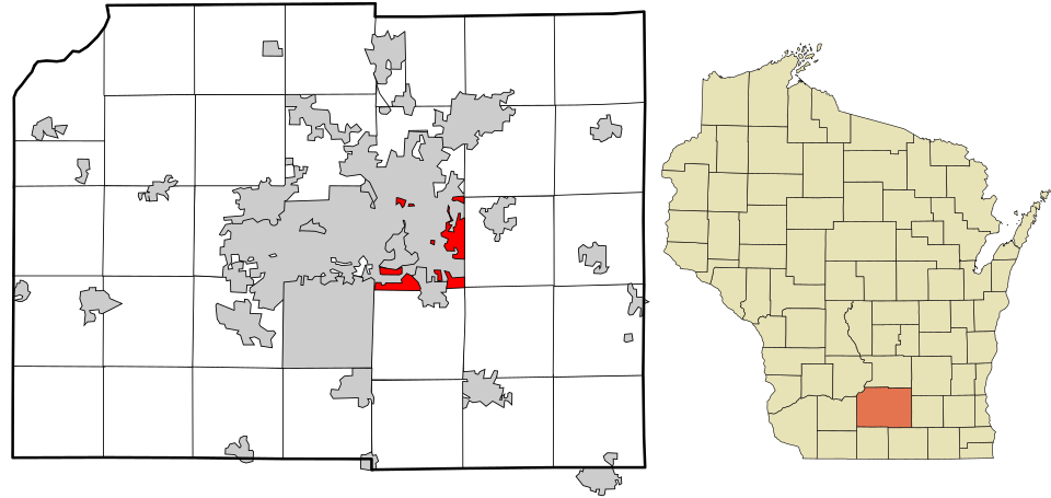 Locator map of Blooming Grove