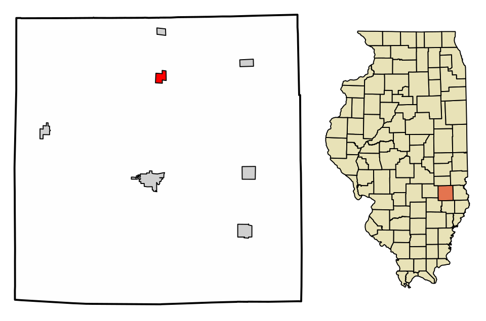 Locator map of Rose Hill