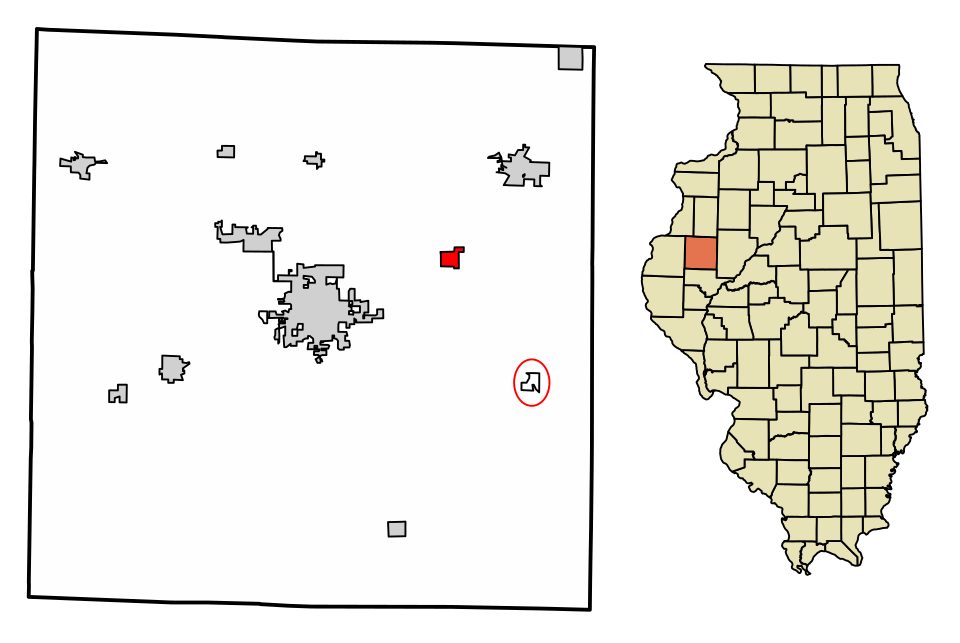 Locator map of Bardolph