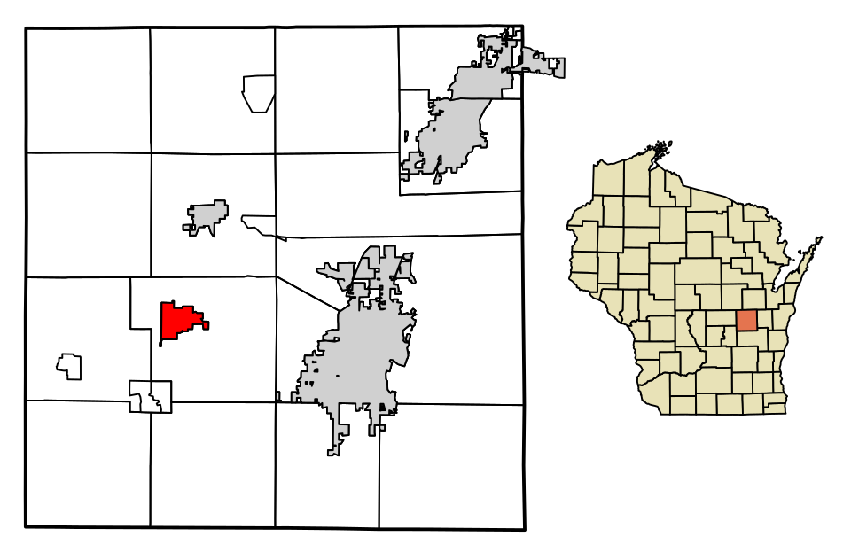 Locator map of Omro