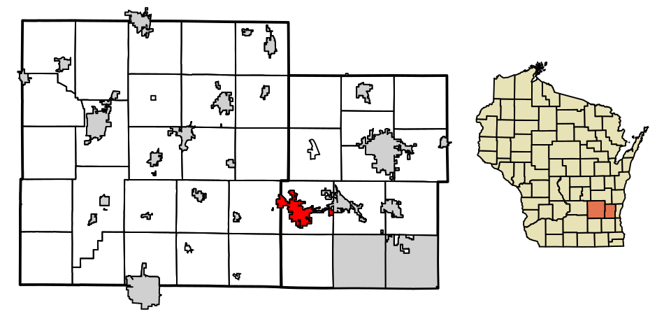Locator map of Hartford