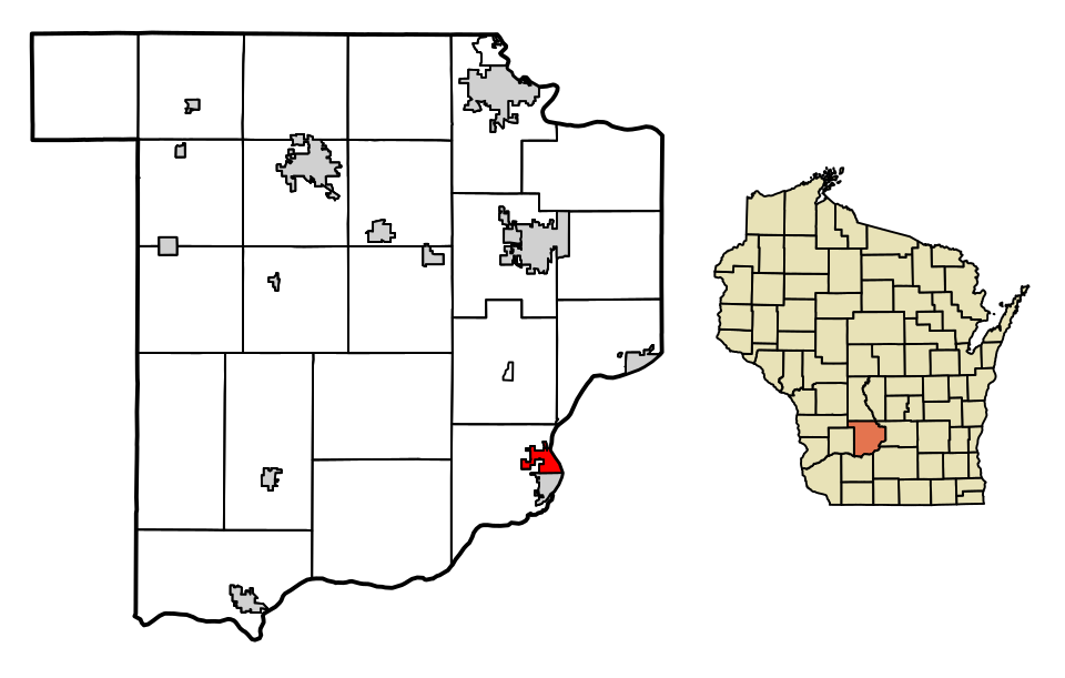 Locator map of Prairie du Sac