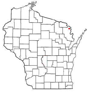 Locator map of Pembine