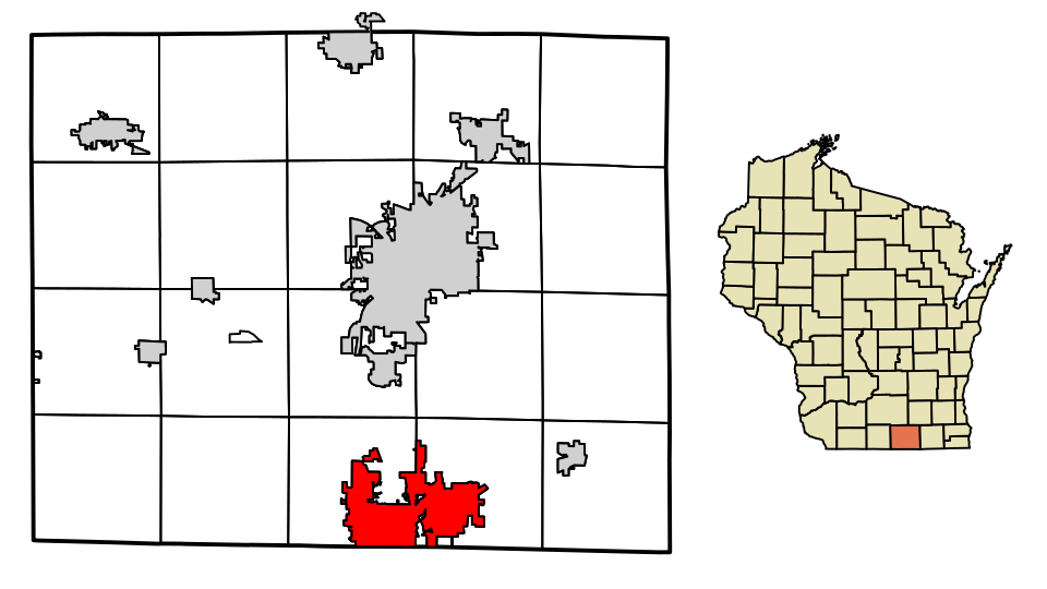 Locator map of Beloit