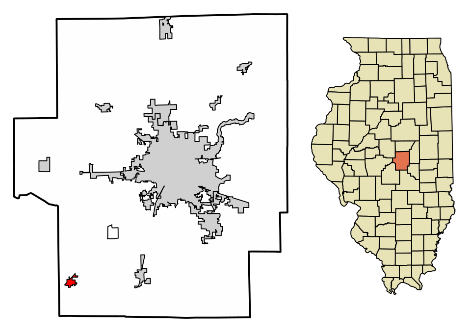 Locator map of Blue Mound